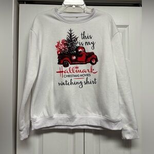 White Hallmark Christmas Sweatshirt